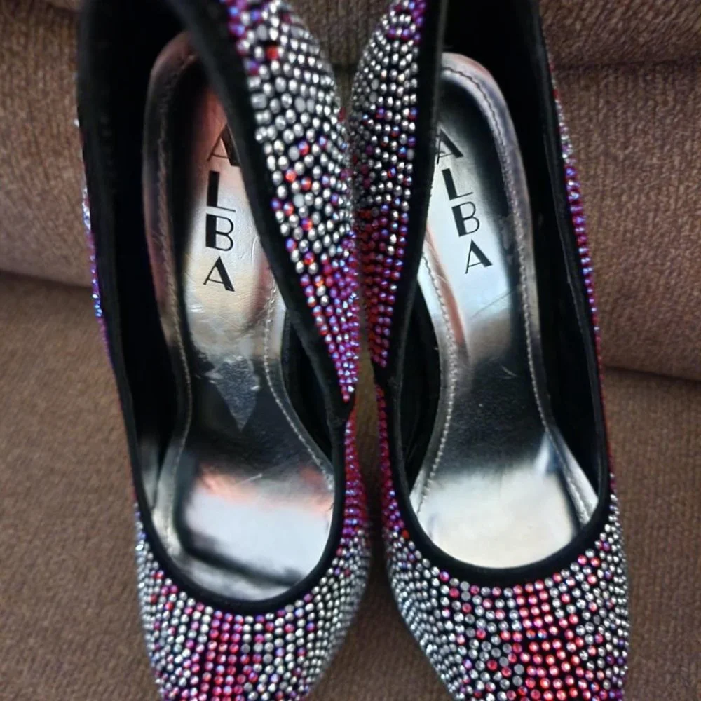 EUC Alba Rhinestone Platform Heels - Picture 5 of 7